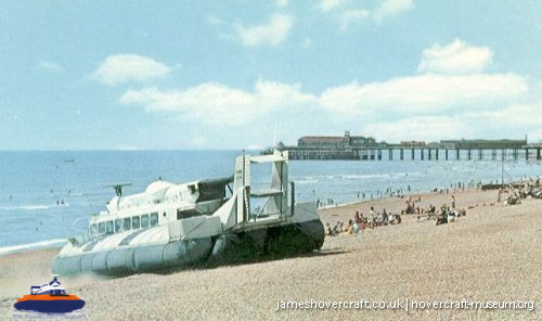 SRN6 with Townsend -  (credit: The <a href='http://www.hovercraft-museum.org/' target='_blank'>Hovercraft Museum Trust</a>).